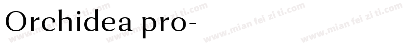 Orchidea pro字体转换